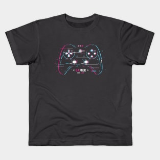 Gamer Life - Glitched Control Pad Kids T-Shirt